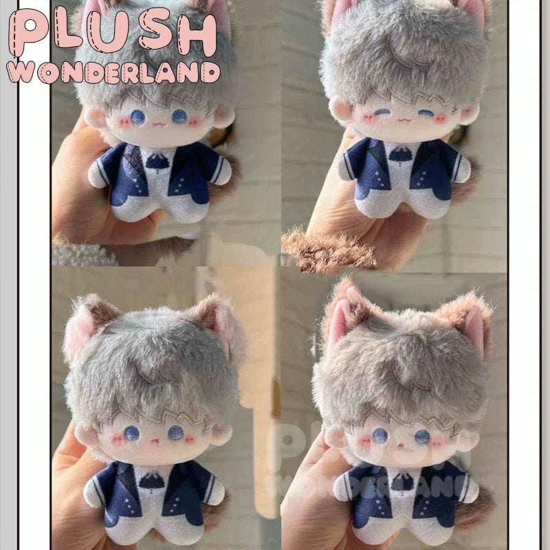 【SOFORT VERFÜGBAR】Plüsch-WUNDERLAND-Katzenbutler, 10 cm, Baumwollpuppe