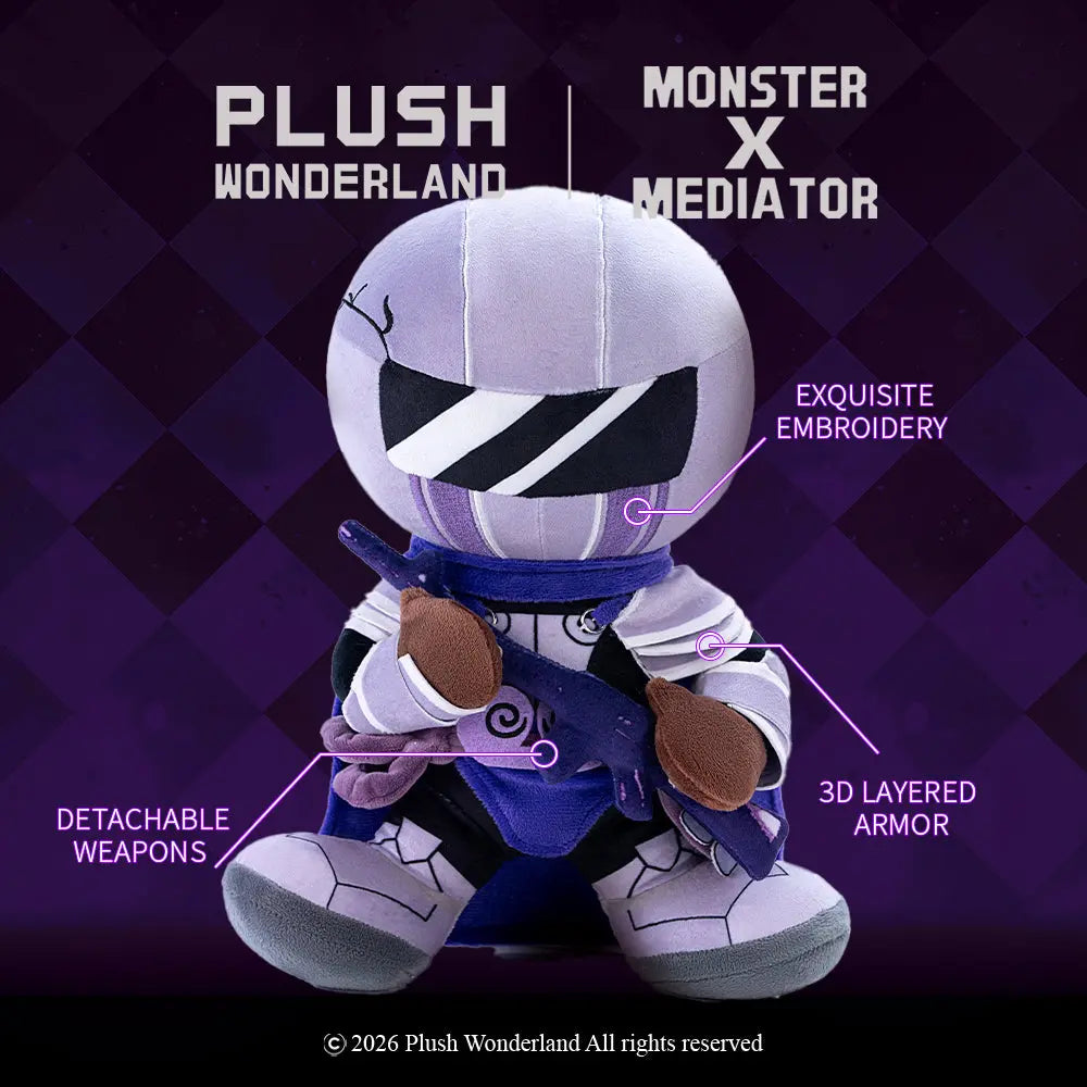 【VORVERKAUF】【Autorisiert】PLUSH WONDERLAND Monster X Mediator Knight Plüschtier aus Baumwolle