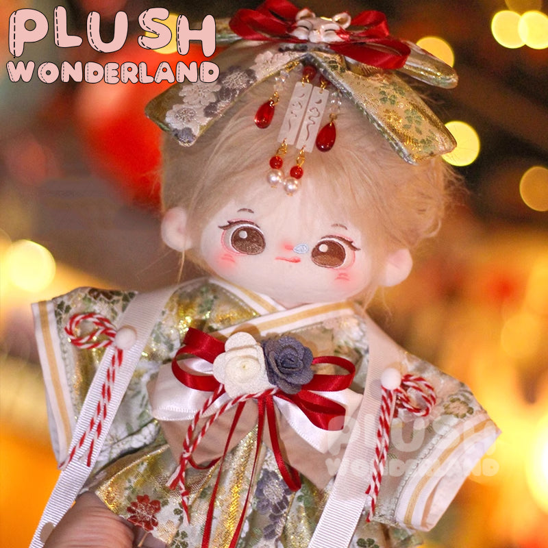 【In Stock】PLUSH WONDERLAND Japanese Kimono Flower Girl Plushies Cotton Doll Clothes 20CM