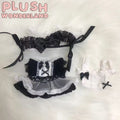 【INSTOCK】PLUSH WONDERLAND Black Lace Maid Suit  10CM/ 20CM Doll Clothes