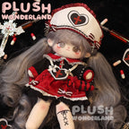 【In Stock】PLUSH WONDERLAND Bloody Mary Nurse Gothic Red and Black Plushies Cotton Doll Clothes 20 CM