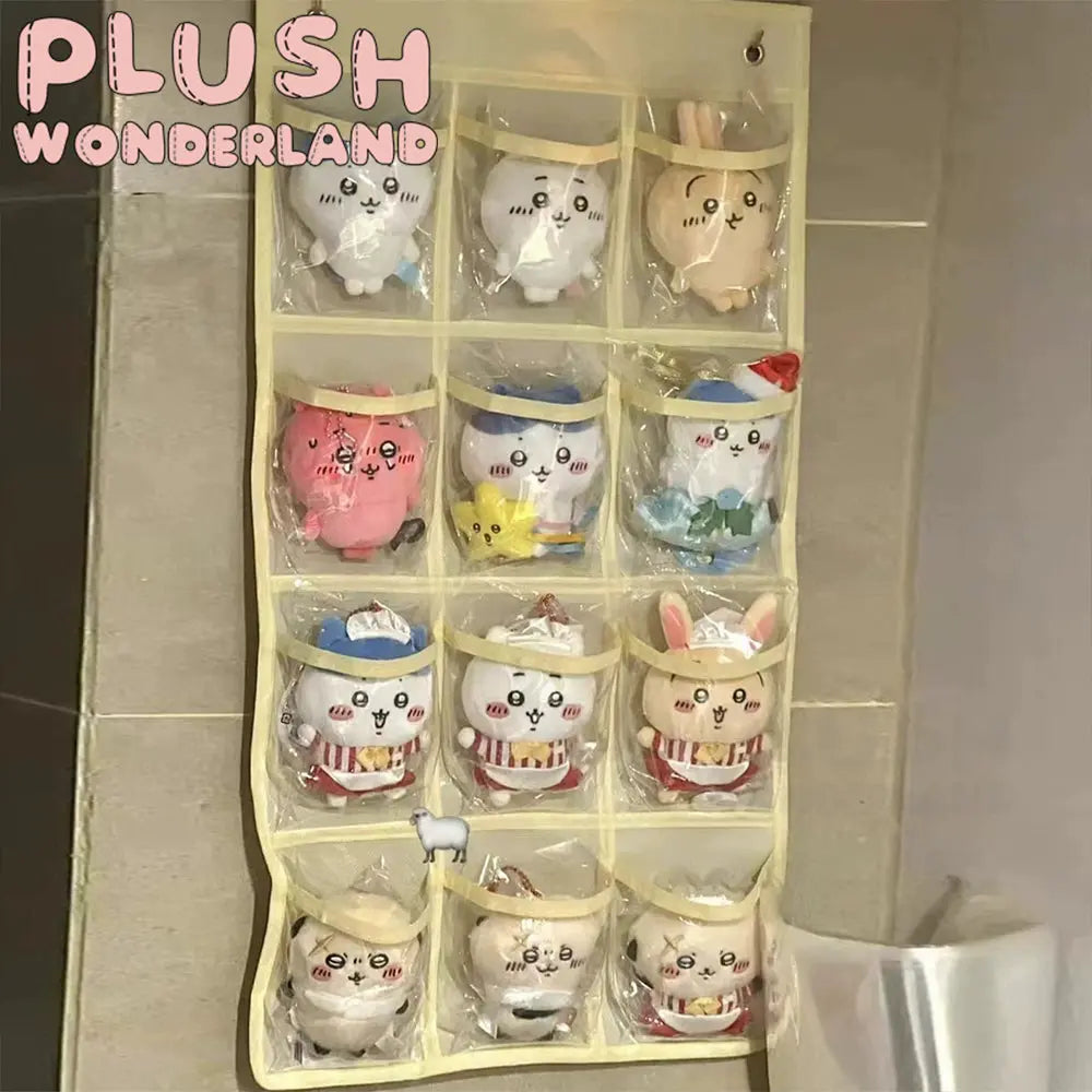 [10CM Doll Hanging Organizer]Beige with multiple compartments Doll Display