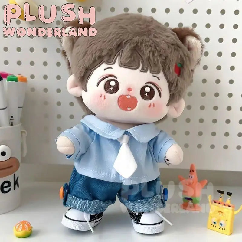 【INSTOCK】PLUSH WONDERLAND Shirt and jeans suit Set 20CM Doll Clothes   【INSTOCK】PLUSH WONDERLAND Shirt and jeans suit Set 20CM Doll Clothes