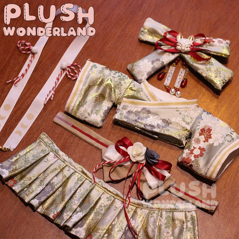 【In Stock】PLUSH WONDERLAND Japanese Kimono Flower Girl Plushies Cotton Doll Clothes 20CM