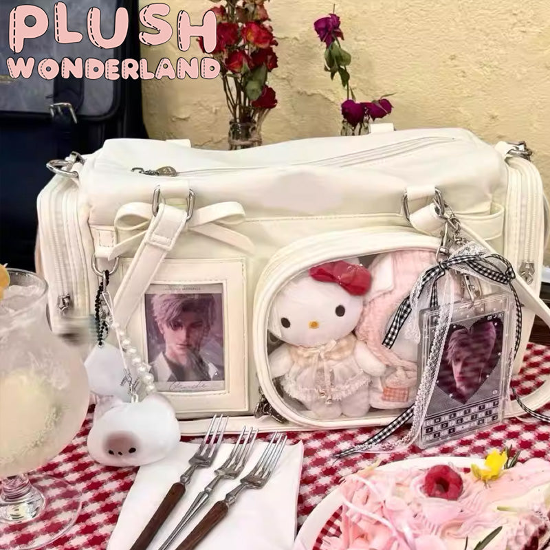 【INSTOCK】PLUSH WONDERLAND White Large Capacity Messenger Bag itaBag
