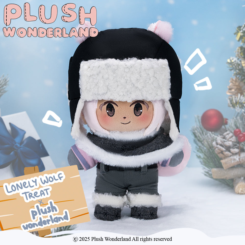 【VORVERKAUF】【Autorisierter Händler】PLUSH WONDERLAND Lonely Wolf Treat Trick 20CM Plüschtier aus Baumwolle 
