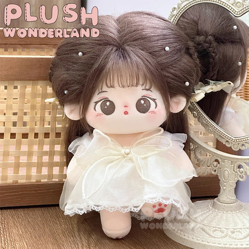 【SOFORT VERFÜGBAR】PLUSH WONDERLAND Weißes Spitzenkleid für 10/20 cm Puppenkleidung