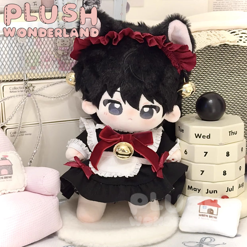 【IN STOCK】PLUSH WONDERLAND Black Cat Maid Outfit 20CM Doll Clothes