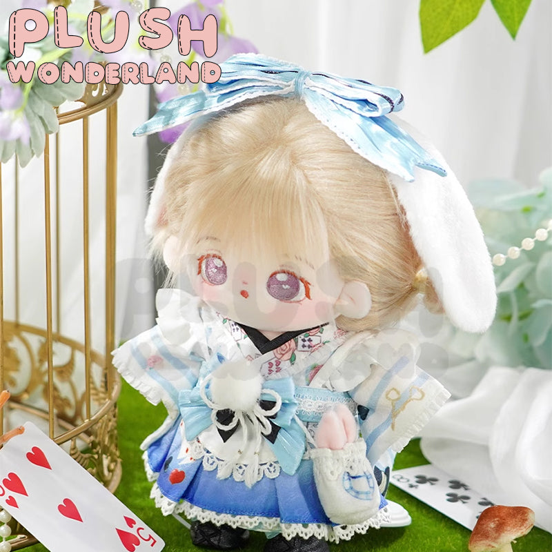 【EN STOCK】PELUCHES WONDERLAND Aventuras de Alicia Muñeca de peluche de 15CM/20CM Ropa estilo Sueño Azul HECHO POR FANS