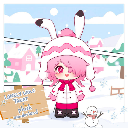 【PRESALE】【Authorized】PLUSH WONDERLAND Lonely Wolf Treat Mochi 20CM Plushie Cotton Doll