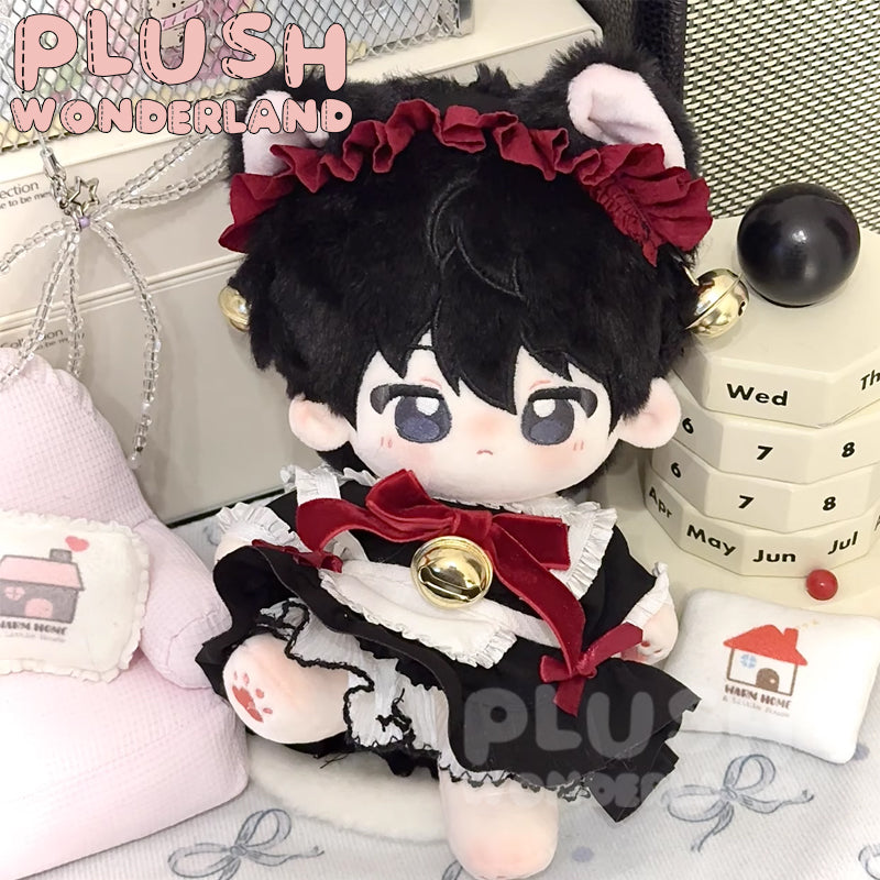 【IN STOCK】PLUSH WONDERLAND Black Cat Maid Outfit 20CM Doll Clothes