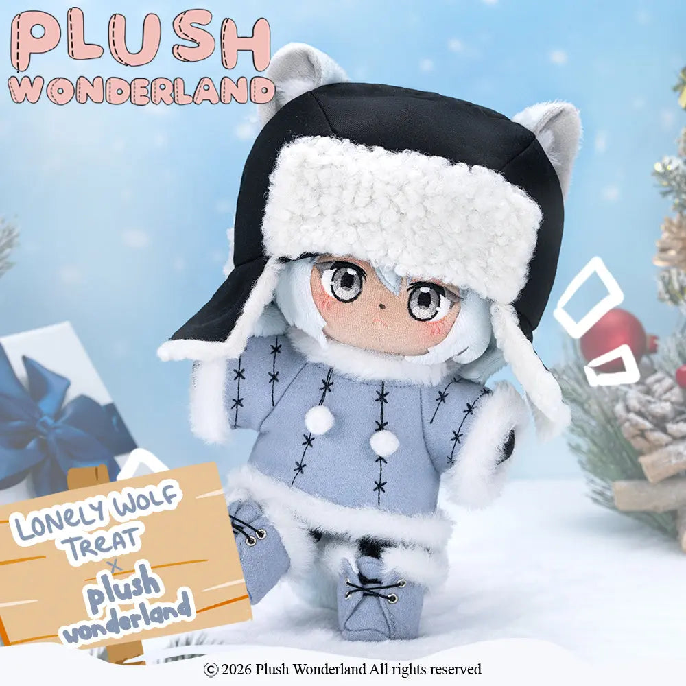 【Sold Out】【Authorized】PLUSH WONDERLAND Lonely Wolf Treat Treat 20CM Plushie Cotton Doll