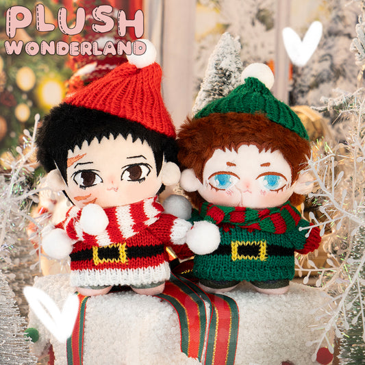 【IN STOCK】PLUSH WONDERLAND Christmas Sweater Clothes 10CM Green/Red