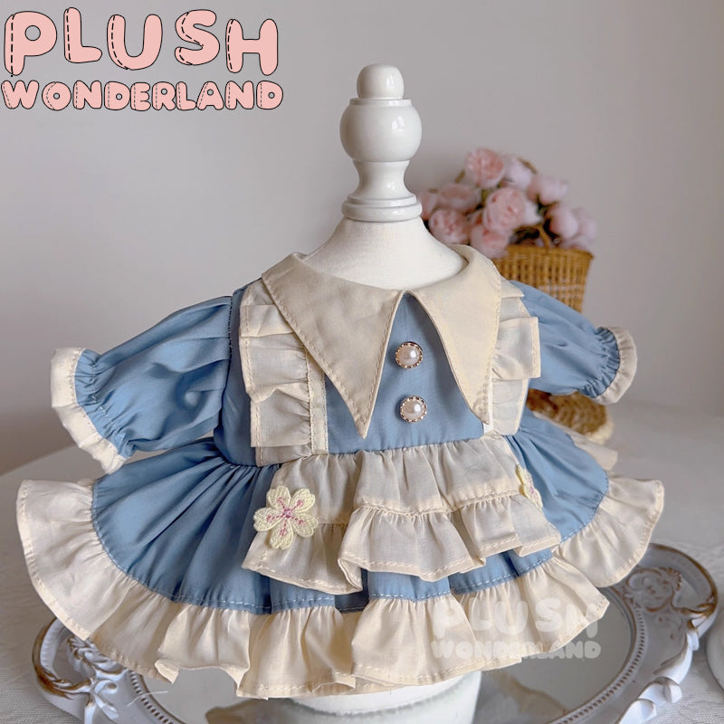 【INSTOCK】PLUSH WONDERLAND Blue Vintage Dress 20CM Doll Clothes