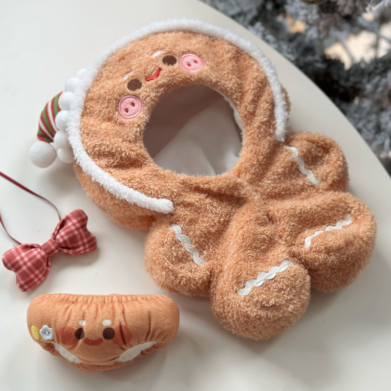 【IN STOCK】PLUSH WONDERLAND Christmas Baby Gingerbread/Snowman /Elk 20CM Cotton Doll Clothes