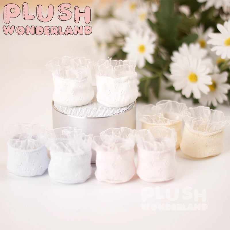 【In Stock】PLUSH WONDERLAND 20cm Plushies Cotton Doll Lace Socks Prop Accessories