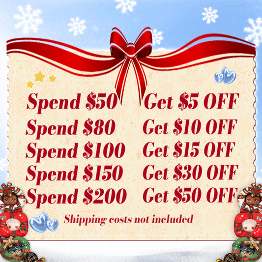 Christmas Storewide Automatic Discounts (excluding deposits, Christmas gift boxes, and shipping fees)