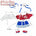 [IN STOCK] Red‑Blue Hanfu Set