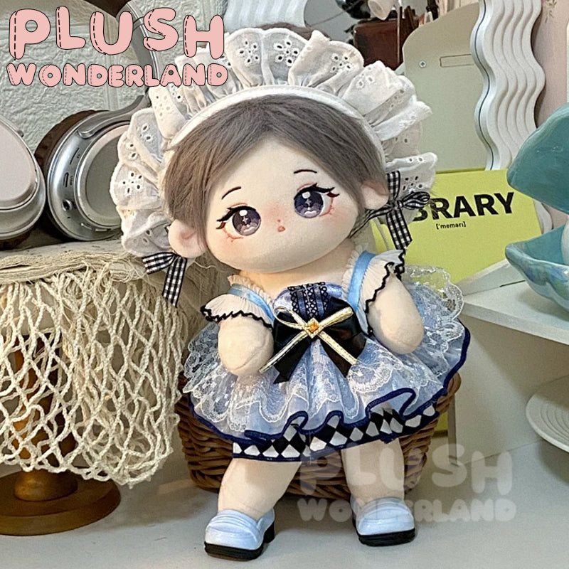 【Auf Lager】Plüschpuppe „Alice im Wunderland“ – Blaues Petticoat-Kleid für 20 cm große Puppen