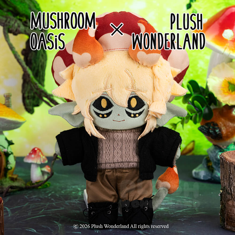 【PRESALE】【Authorized】PLUSH WONDERLAND Mushroom Oasis Mychael 20CM Plushie Cotton Doll