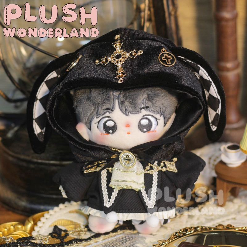 【VORVERKAUF】Plüschtier Edward Dark Rabbit aus dem Wunderland, 10 cm, mit Baumwollkleidung