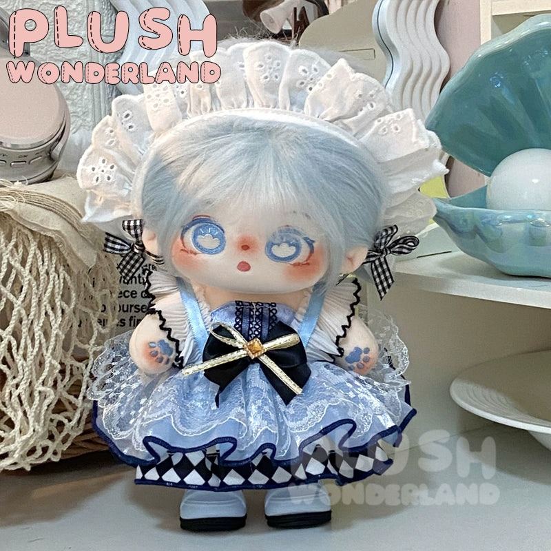 【Auf Lager】Plüschpuppe „Alice im Wunderland“ – Blaues Petticoat-Kleid für 20 cm große Puppen
