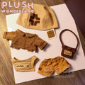 【Auf Lager】PLUSH WONDERLAND Puppenkleidung in Brauntönen, niedlicher Stil, 20 cm Puppenkleidung
