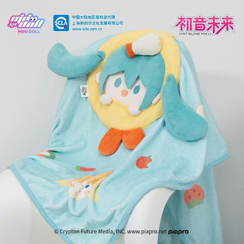 【PRESALE】PLUSH WONDERLAND MIKKU Super Tasty Series Plush Pillow Blanket