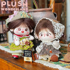 【Auf Lager】Plüsch-Wunderland-Puppenkleidung für Mädchen (20 cm, Waldgrün/Braun) – Rock