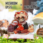 【In Stock】【Authorized】PLUSH WONDERLAND Mushroom Oasis Mychael 8CM Picnic and Flower Acrylic Standees