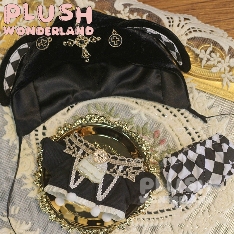 【VORVERKAUF】Plüschtier Edward Dark Rabbit aus dem Wunderland, 10 cm, mit Baumwollkleidung