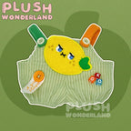 【Auf Lager】Plüschtiere aus dem Wunderland: Obst- und Gemüseoveralls, 15 cm/20 cm, aus Baumwolle