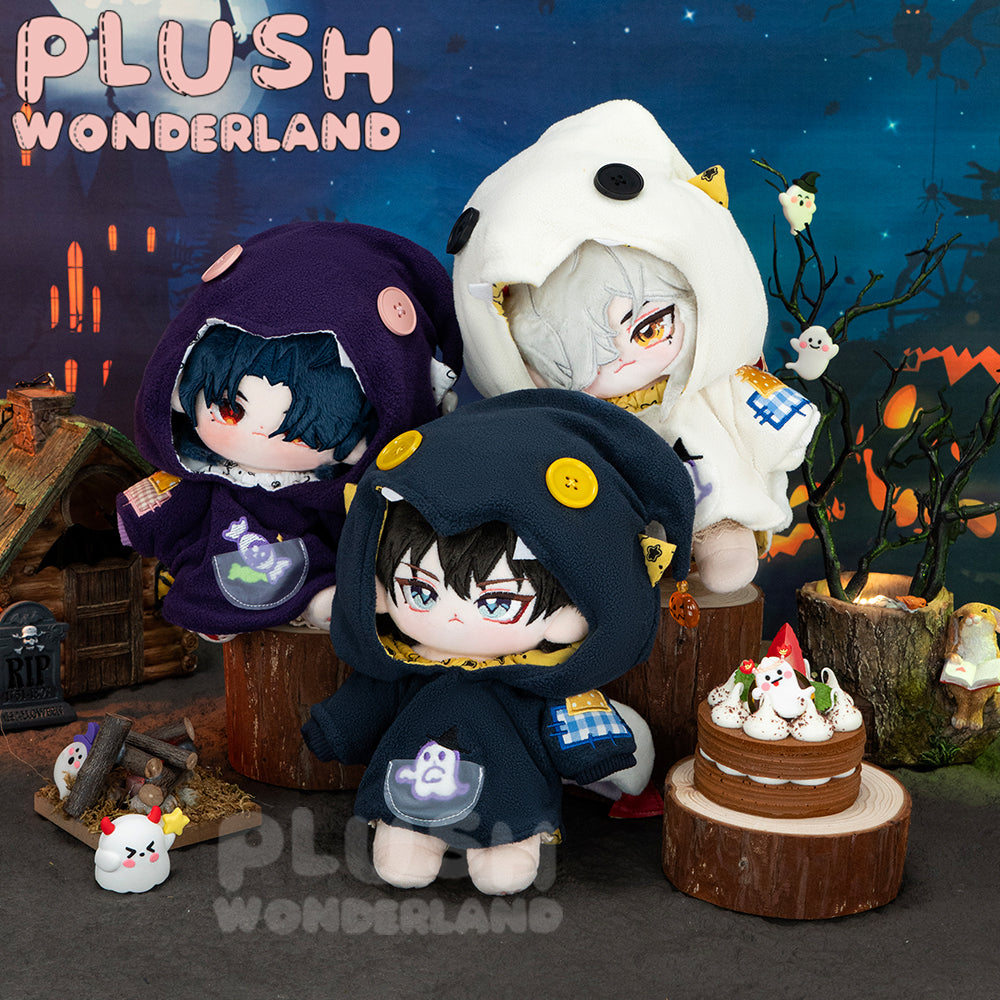 【IN STOCK】PLUSH WONDERLAND Doll Clothes 10CM/20CM Halloween Ghost Clothes White Purple Navy