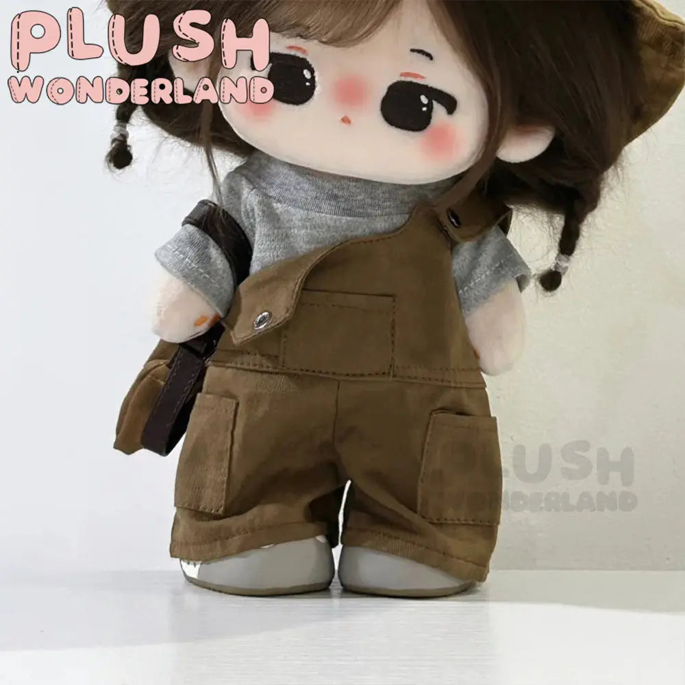 [20CM Doll Clothes] Brown Overall Set