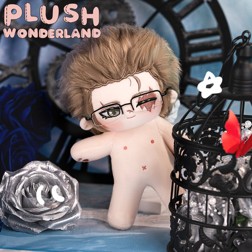 【Auf Lager】Plüschtier „Wunderland“ mit Brille, 20 cm, aus Baumwolle, hergestellt von Fans 