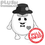 【POLL FAILED】PLUSH WONDERLAND Boiled Egg 35CM Cotton Plush Doll FANMADE