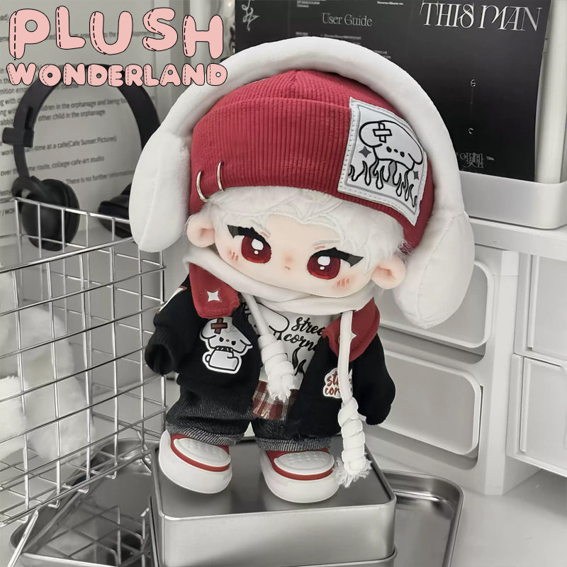 【Auf Lager】Plüsch-Wonderland Vintage Cool Dog Hoodie 20 cm Puppenkleidung