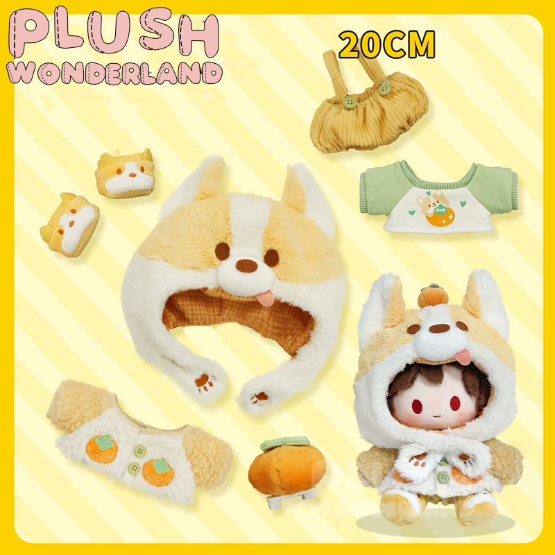 【In Stock】PLUSH WONDERLAND Apple  Fox And Orange Dog Plushies Cotton Doll Clothes 10CM/20CM