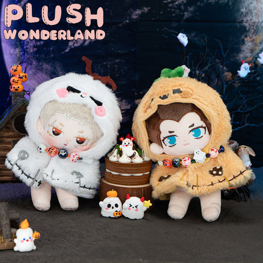 【IN STOCK】PLUSH WONDERLAND Doll Clothes 20CM Halloween Ghost/Pumpkin Cloak White Orange