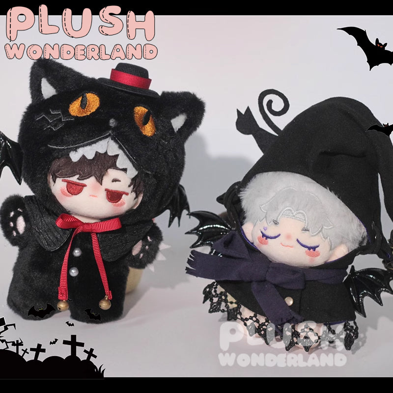 【IN STOCK】PLUSH WONDERLAND Witch and Black Cat Halloween Cute Set Plushies Cotton Doll Clothes 10 CM