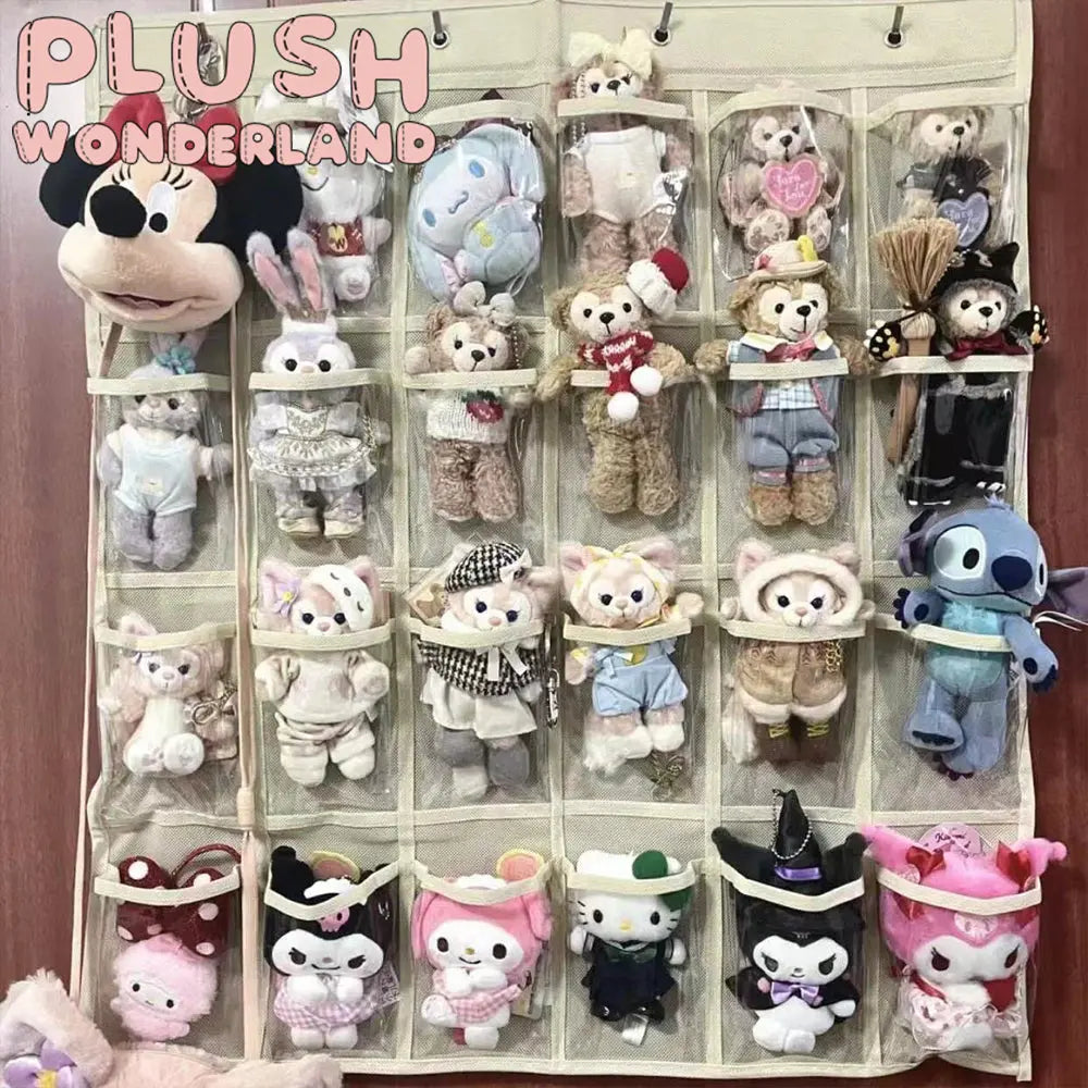[10CM Doll Hanging Organizer]Beige with multiple compartments Doll Display