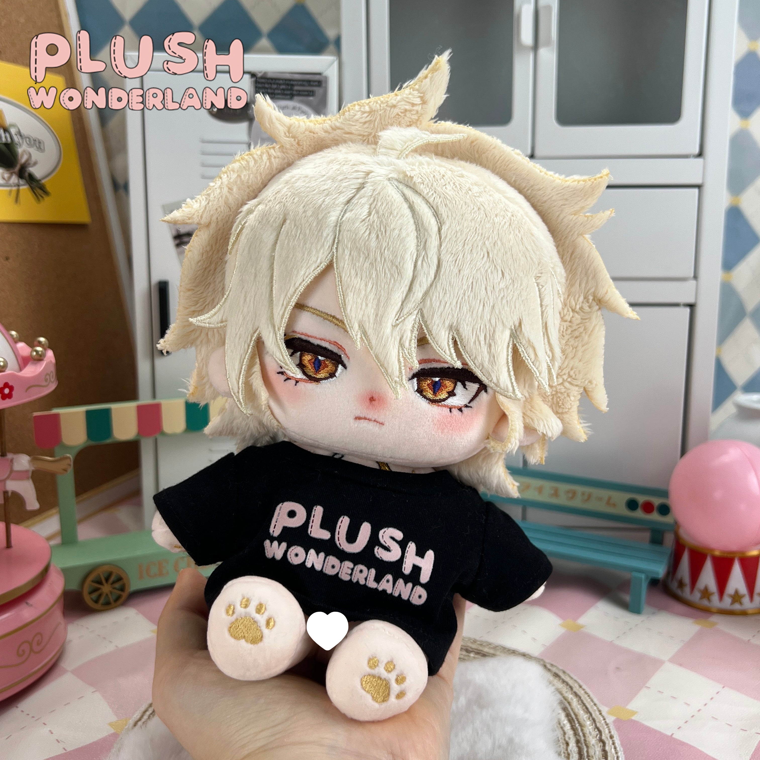 【Musterherstellung】Plüsch-Wunderland-Retterpuppe, 20 cm, aus Baumwolle, hergestellt von Fans