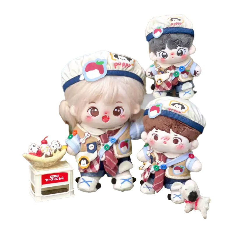 【Auf Lager】Plüsch-Wunderland-Welpen-Puppenoutfit für 10 cm/15 cm/20 cm große Puppen