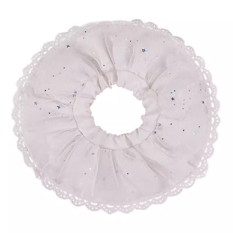 【Auf Lager】Plüschtier WUNDERLAND 20 cm, Baumwollpuppe, weißes Kleid mit Stütze/Unterrock, FANMADE 