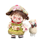 【Auf Lager】Plüsch-Wunderland-Puppenkleidung für Mädchen (20 cm, Waldgrün/Braun) – Rock