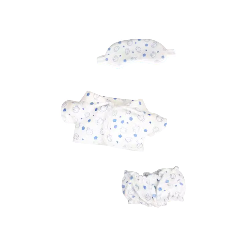 【In Stock】PLUSH WONDERLAND 20cm Plushies Cotton Doll Pajamas/ Sleepwear Clothes Eye mask FANMADE