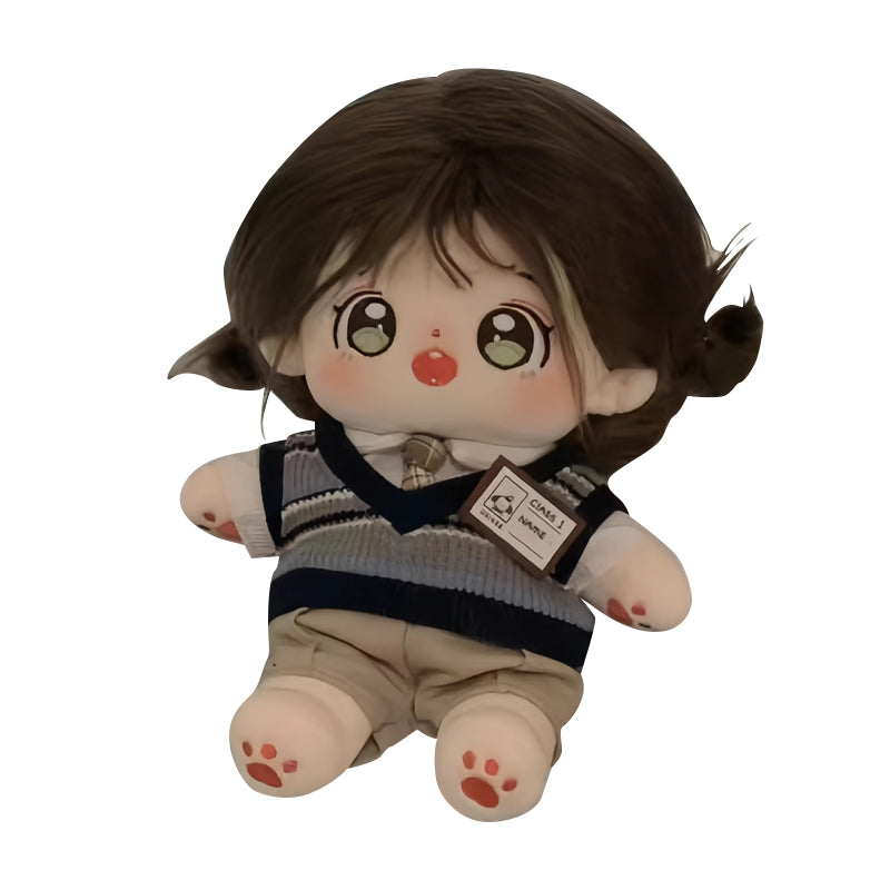 【In Stock】PLUSH WONDERLAND 20cm Plushies Cotton Doll Clothes Academy Style Uniforms Sweater FANMADE