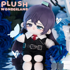 【Ausverkauft】Plüschtier aus dem Wunderland mit hohem lila Pferdeschwanz, 20 cm, aus Baumwolle, handgefertigt