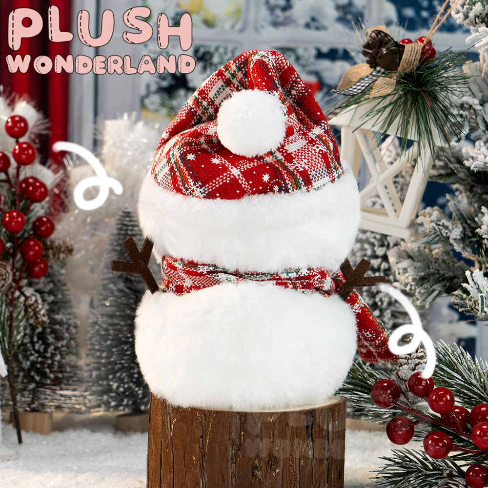 【Auf Lager】Plüsch-Weihnachtsumhang aus dem Wunderland / Elch / Schneemann, Puppenkleidung aus Baumwolle, 10 cm Schlüsselanhänger