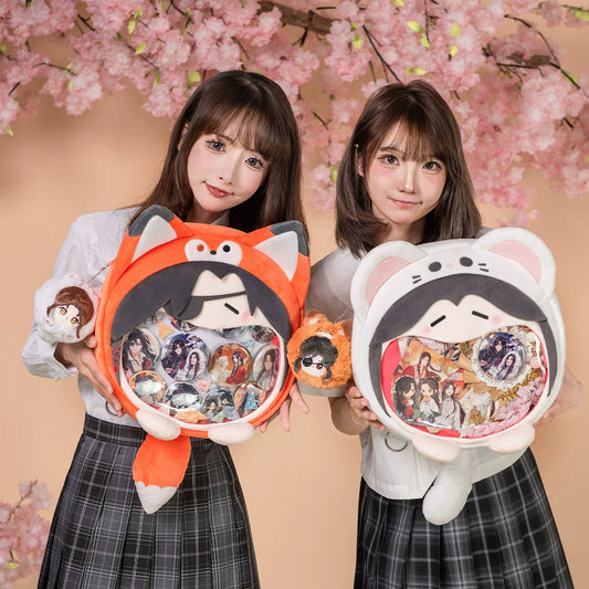 【PRESALE】PLUSH WONDERLAND Anime Heaven Official's Blessing XieLian / HuaCheng Headphone Bag/ Itabag Guan Ci Fu TGCF Xie Lian / Hua Cheng/San Lang